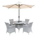 Capri rattan dining set