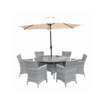 Capri 6 Seater Patio Set