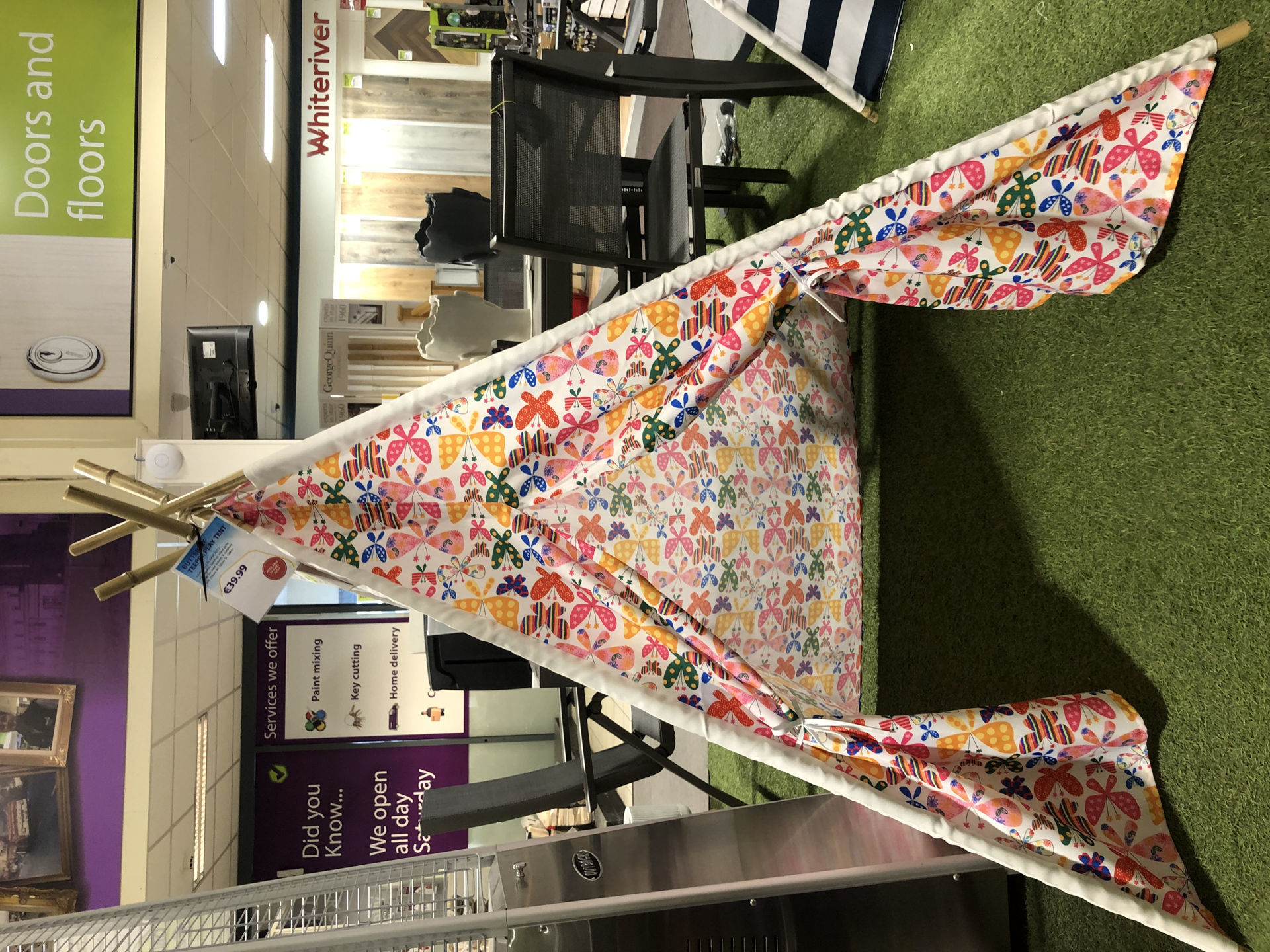 Mullingar Hardware. Butterfly Tepee Play Tent