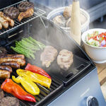 Sahara 3 burner gas bbq oak