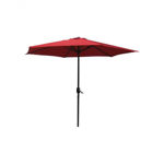 Red Garden Parasol - Crank and Tilt 2.7m