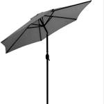 Grey Garden Parasol - Crank and Tilt 2.7m