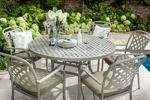 Berkeley 6 Seater Cast Aluminium Round Furniture Set