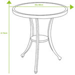 Berkeley 2 Seater Round Bistro Set