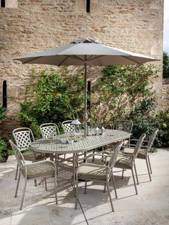 Berkeley 8 Seater Oval Aluminium Set