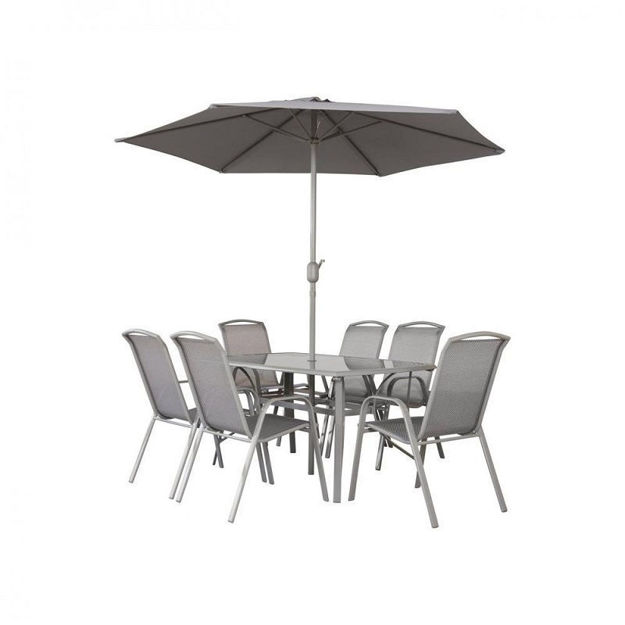 Napoli 6 Seater Rectangular Patio Set 1.5m