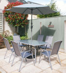 Napoli 6 Seater Rectangular Patio Set 1.5m