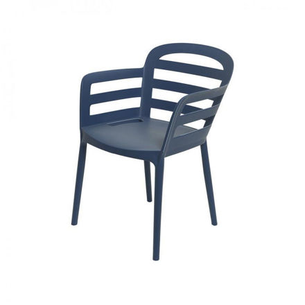 NEW YORK RESIN DINING CHAIR - NAVY