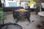 DIAMOND DEEP BOWL FIREPIT WITH GRILL