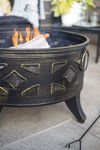 DIAMOND DEEP BOWL FIREPIT WITH GRILL