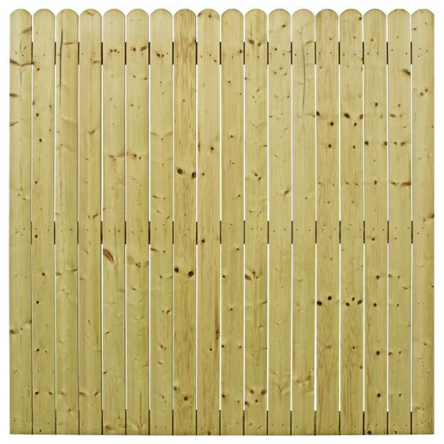 Picture of ROUND TOP CLOSED FENCE PANEL 1.8MX1.8M 100MM