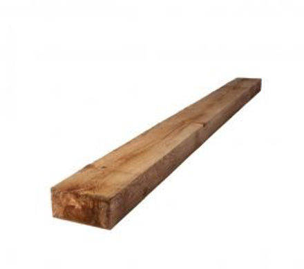 Picture of MOCK RAILWAY SLEEPER DARK BROWN 2.4MX200X100