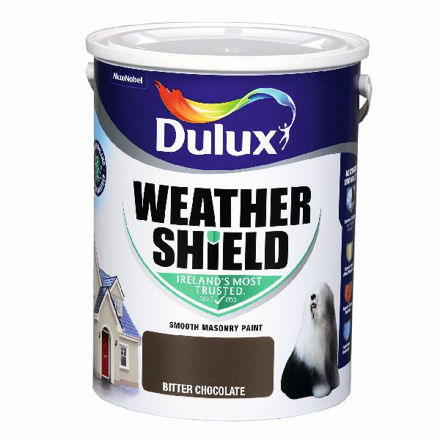 Picture of DULUX WEATHERSHIELD BITTER CHOCOLATE 5LTR