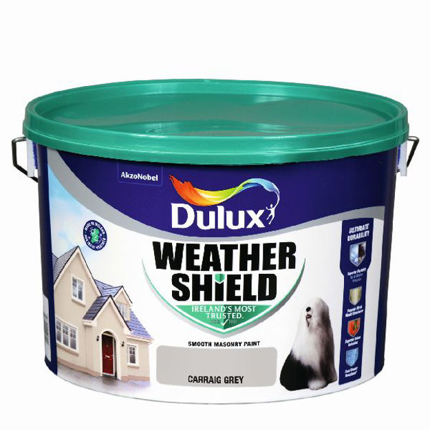 Picture of DULUX WEATHERSHIELD CARRAIG GREY 10LTR