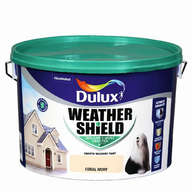 Picture of DULUX WEATHERSHIELD CORAL IVORY 10LTR