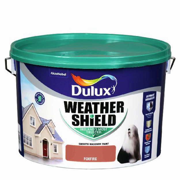 Picture of DULUX WEATHERSHIELD FOXFIRE 10LTR