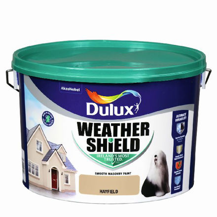 Picture of DULUX WEATHERSHIELD HAYFIELD 10LTR