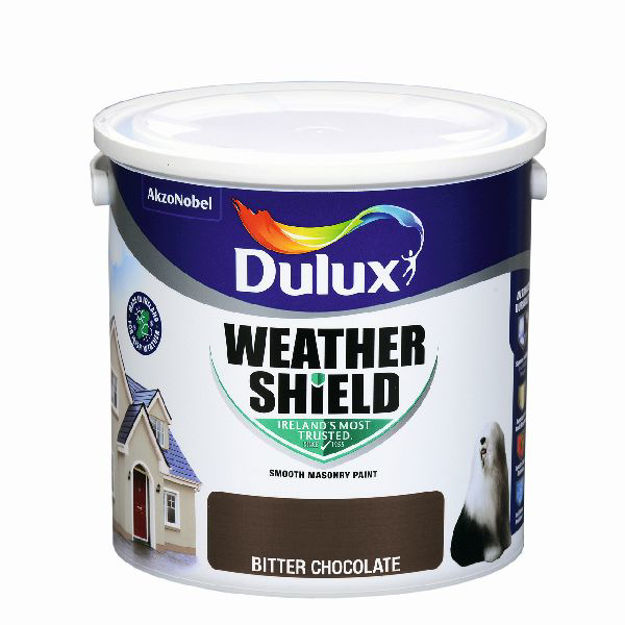 Picture of DULUX WEATHERSHIELD BITTER CHOCOLATE 2.5LTR