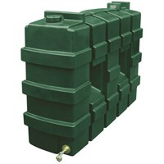 Picture of RECTANGULAR OIL TANK 1000LTR GREEN R1000L