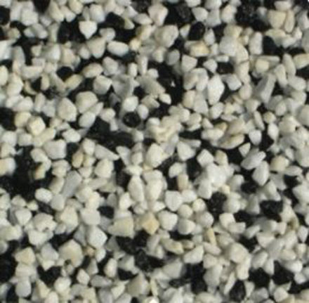 Picture of 10MM WHITE-BLACK MARBLE CHIPPING 25KG