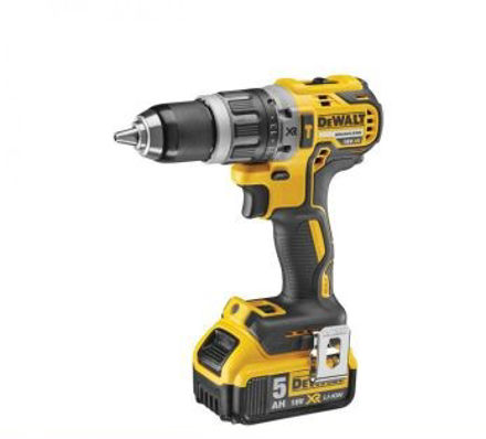 Picture of DEWALT 18V BRUSHLESS COMBI DRILL DCD796 5AH LION BATTERY