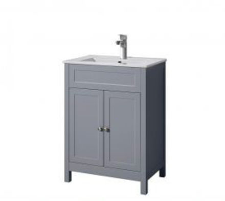 Picture of TURIN 60CM VANITY UNIT & BASIN - GREY