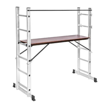 Picture of SAFELINE EXTENDABLE ALUM SCAFFOLD LADDER