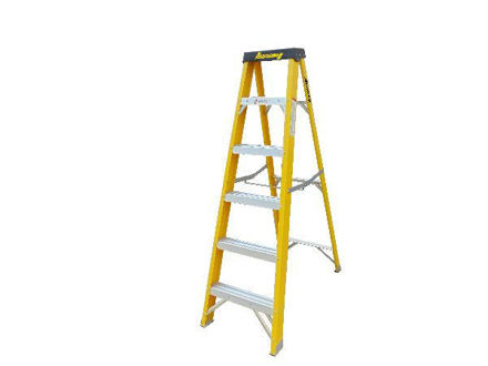 Picture of SAFELINE FIBREGLASS STEP LADDER 6 STEP