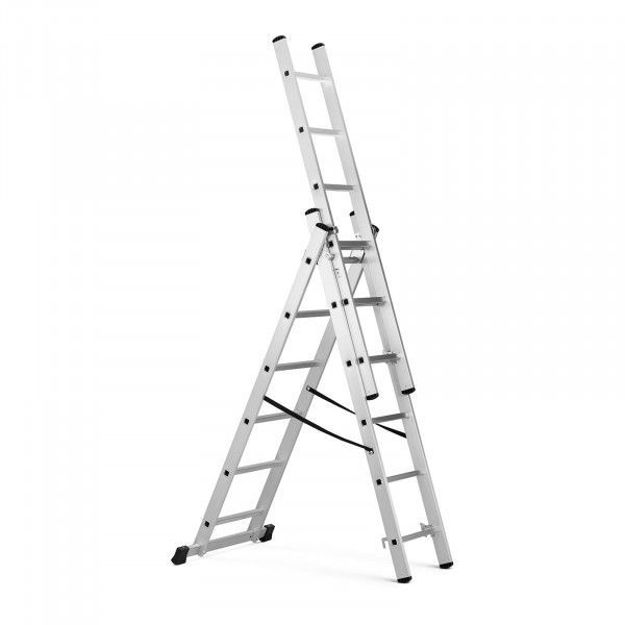 Picture of HAILO S40 3 SECTION LADDER COMBI ALUM EXT