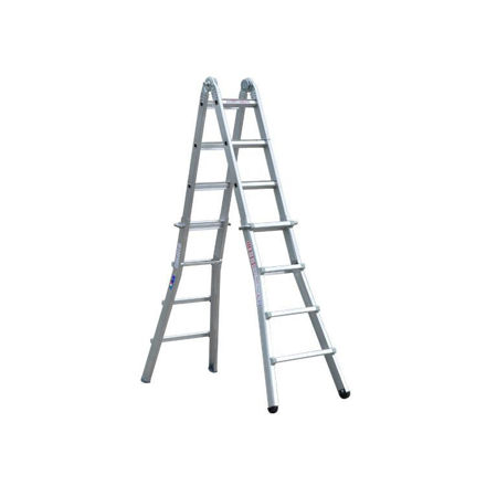 Picture of PROUSER 4 FOLD ALUMINIUM MULTI PURPOSE LADDER 12S