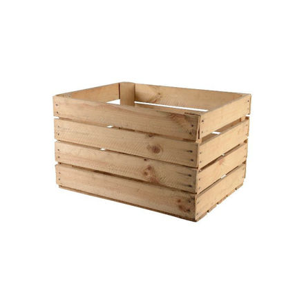 Picture of NATURAL WOODEN APPLE CRATES 40X50X30CM