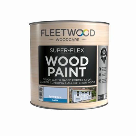 Picture of F/WOOD SUPERFLEX PAINT SATIN SPRING DEW 1LTR