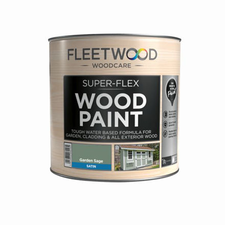 Picture of F/WOOD SUPERFLEX  PAINT SATIN GARDEN SAGE 1LT