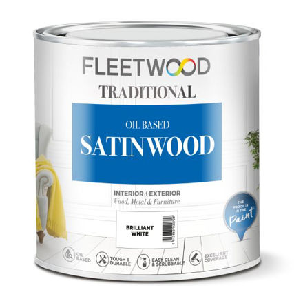 Picture of FLEETWOOD SATINWOOD WHITE  5LT