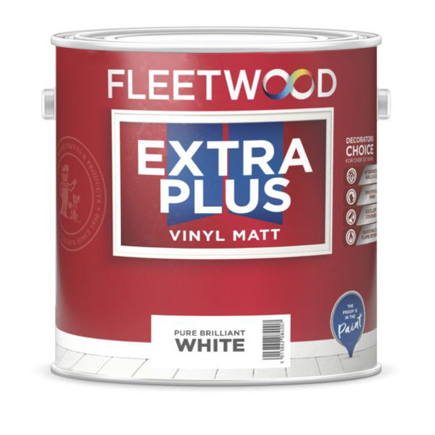 Picture of FLEETWOOD EXTRA PLUS MATT WHITE  5LT