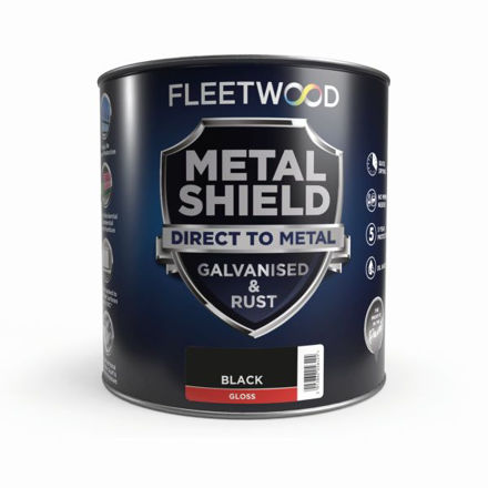 Picture of F/WOOD METAL SHIELD GLOSS BLACK 1LTR