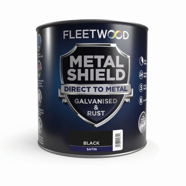Picture of F/WOOD METAL SHIELD MATT BLACK 1LTR