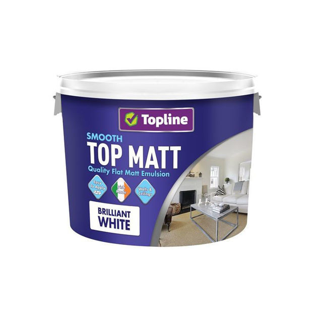 Picture of TOPLINE TOP MATT EMULSION WHITE 10LTR