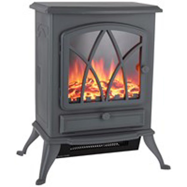 Picture of WARMLITE STIRLING ELECTRIC STOVE GREY 2KW
