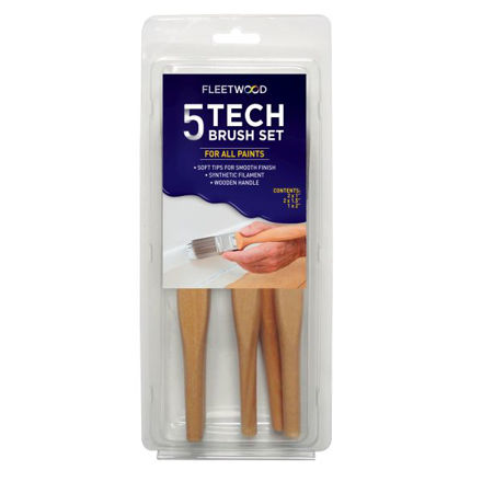 Picture of FLEETWOOD TECH PAINT BRUSH SET 5PCE