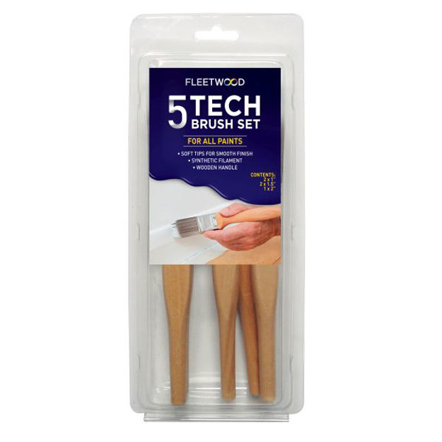 Picture of FLEETWOOD TECH PAINT BRUSH SET 5PCE