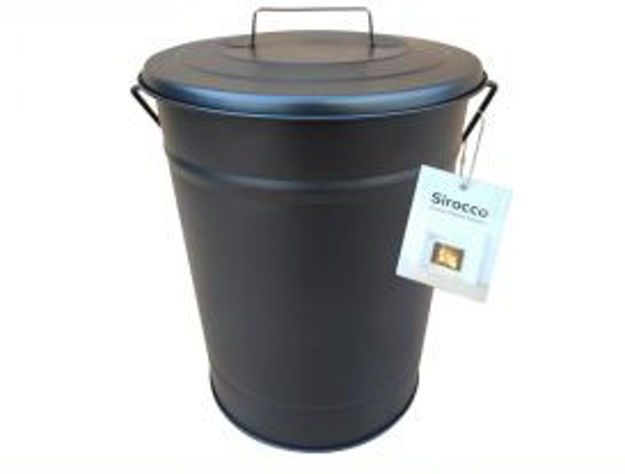 Picture of SIROCCO BLACK METAL COAL BUCKET AND LID