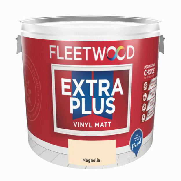 Picture of FLEETWOOD EXTRA PLUS MATT MAGNOLIA 10LT