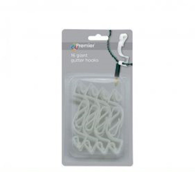 Picture of PREMIER GIANT XMAS LIGHT GUTTER HOOKS 16PCE