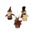 Picture of SOFT PLUSH SNOWMAN/SANTA/REINDEER 17CM ASSORTED