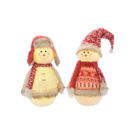 Picture of FESTIVE LIGHT UP STANDING SNOWMEN ASSORTED