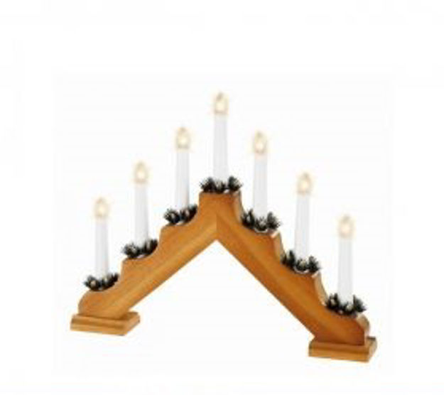 Picture of 7 LIGHT  CANDLEBRIDGE LIGHT OAK