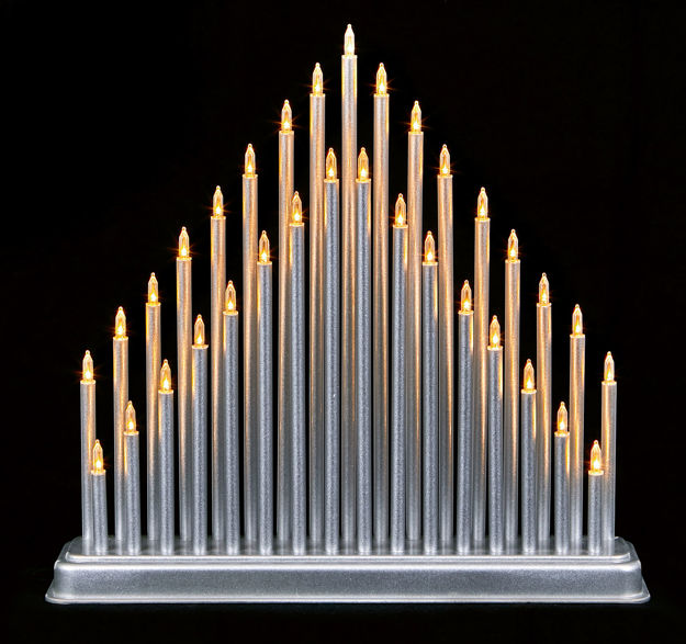 Picture of MODERN 33 LIGHT CANDLEBRIDGE TOWER SILVER