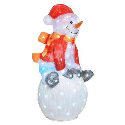 Picture of LED ACRYLIC SNOWMAN ON BALL 70.5CM