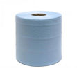 Picture of BLUE CENTRE FEED PAPER  BLUE ROLL 2 PLY ROLL 120M per roll